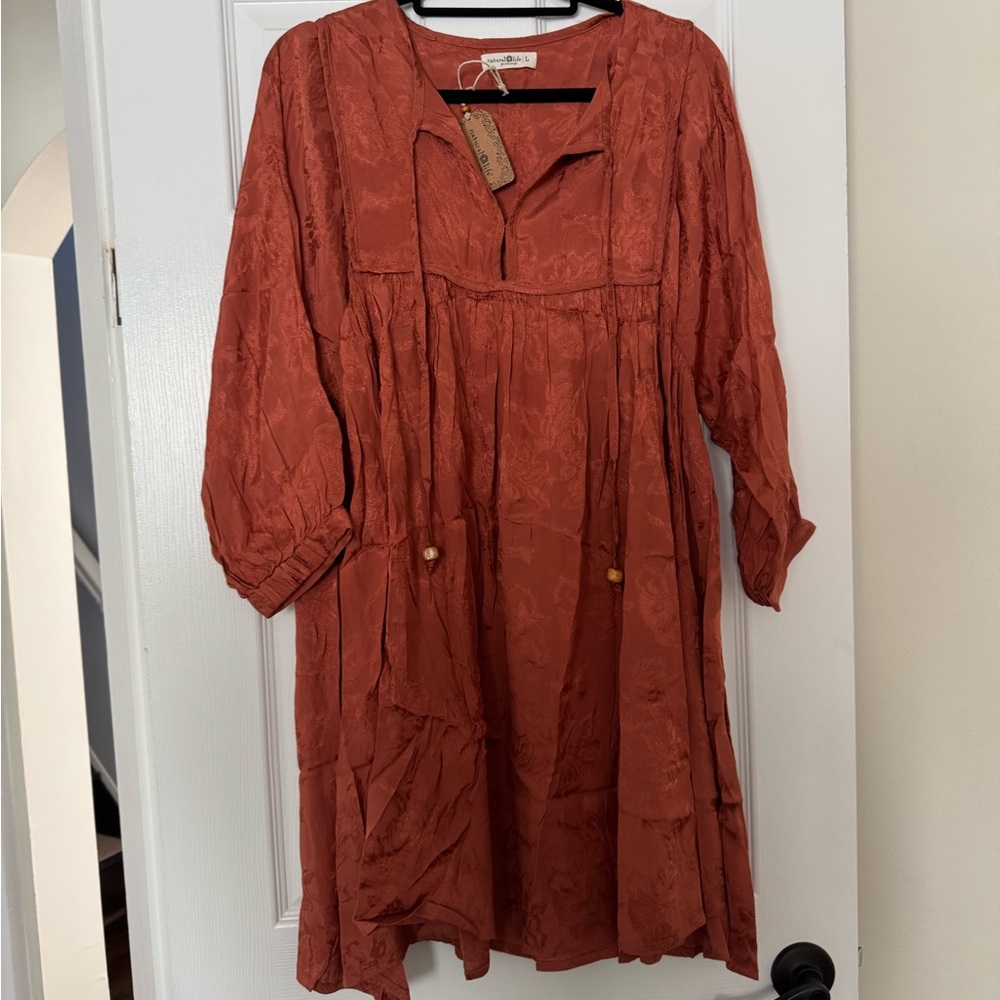 Elegant Rust Dress